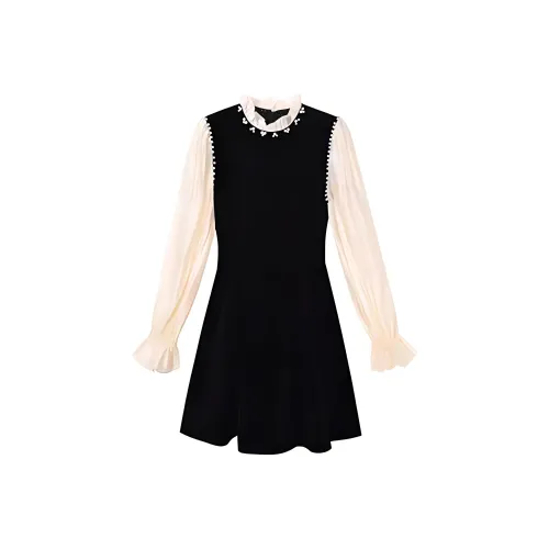 PLANE DRIFT Long Sleeved Dress Women's Black