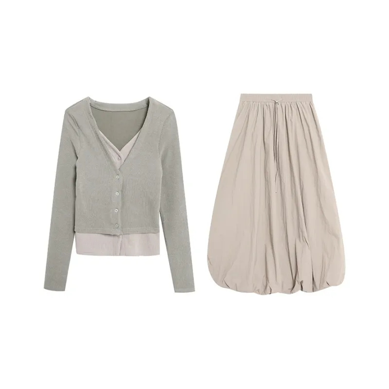 BVODE Two Piece Skirt Sets Women's-3