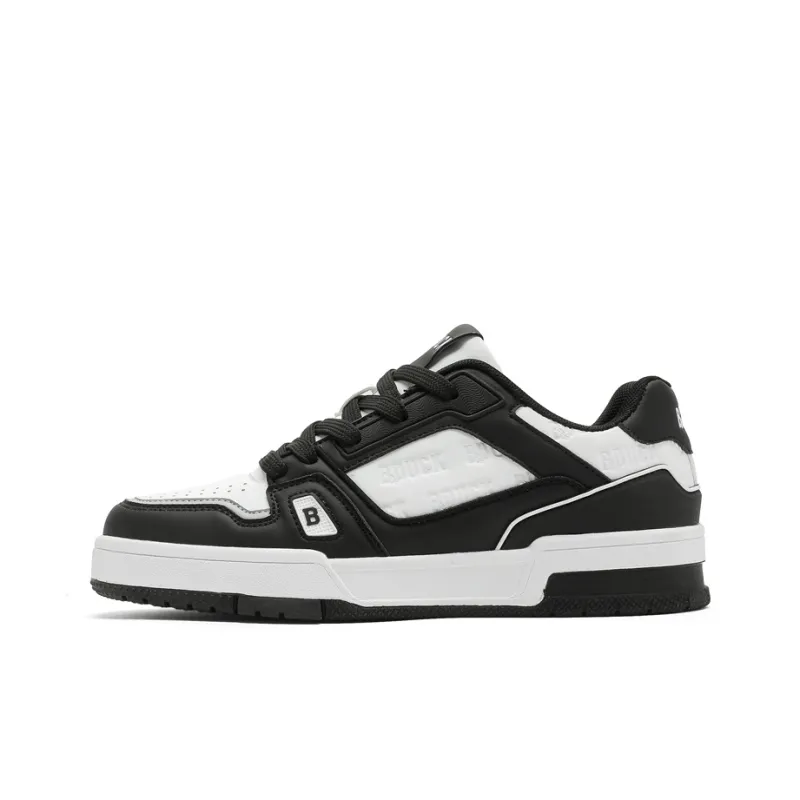 B.Duck Summer Citywalk Collection Skateboard Shoes Unisex Low Top White Gray/Beige Brown/Black White-12