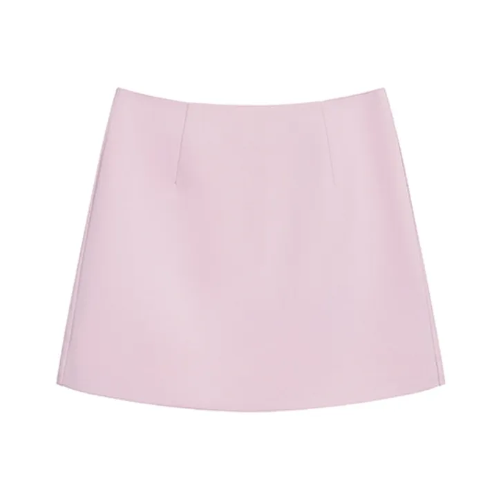 ETSE Casual Short Skirts Women's Pink-0