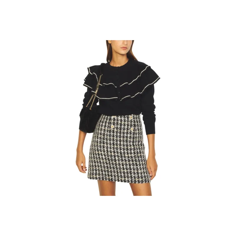 Sandro Casual Short Skirts Women's Dark Blue White-0