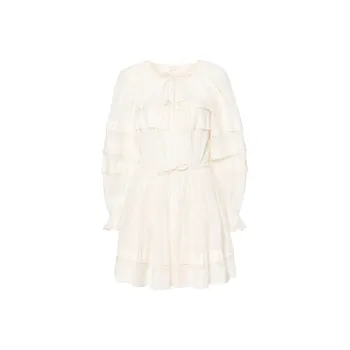 Ulla Johnson Polly Semi-sheer Flared Minidress