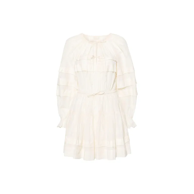 Ulla Johnson Polly Semi-sheer Flared Minidress-0
