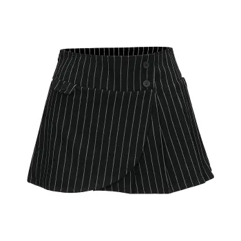 The Kript Casual Short Skirts Women's Black