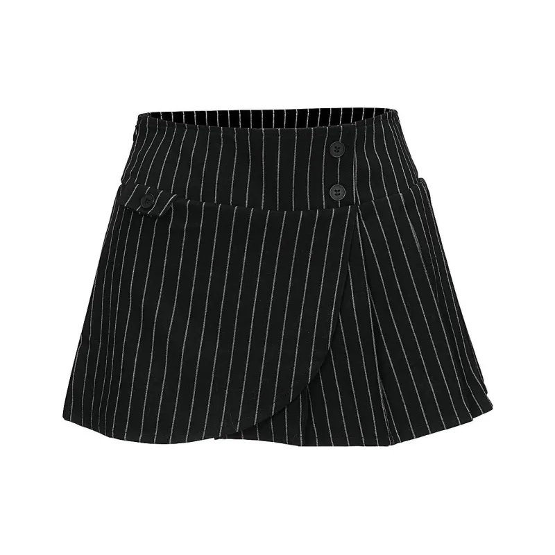 The Kript Casual Short Skirts Women's Black-0