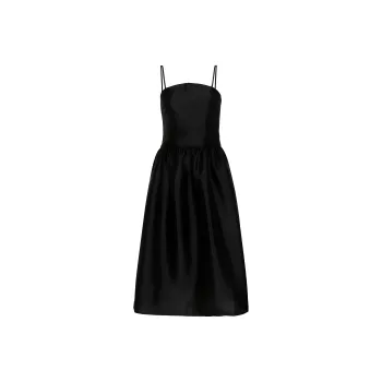 Self portrait Taffeta Midi Dress