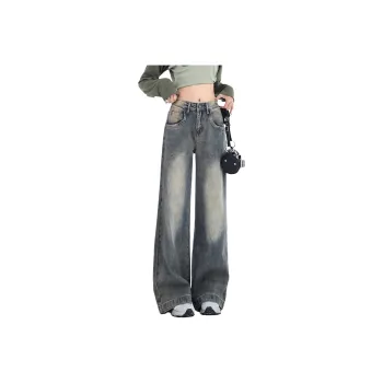 Menglaini Jeans Women's Vintage Blue