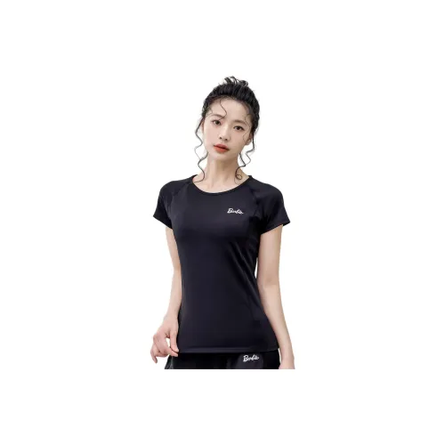 Barbie Yoga T Shirts Women's Black