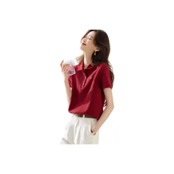 Mo Han Yi Mei Shirt Women's Cherry Red