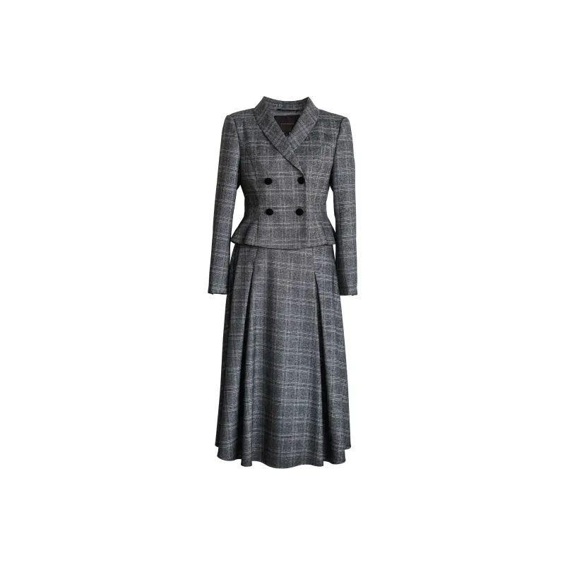 ROEYSHOUSE Skirt Set Women's Plaid-0