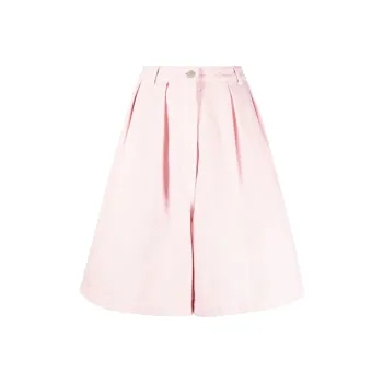 RAF SIMONS Pleated Denim Shorts