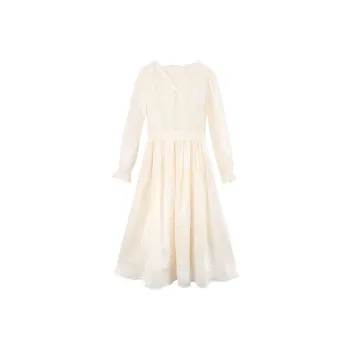 A Paradise For Awakening Long Sleeved Dress Women's Beige