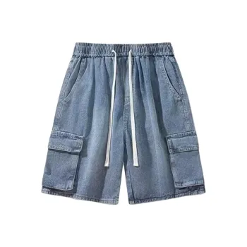 TONYBEAR Denim Shorts Men Blue