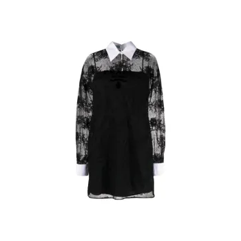 PRADA Long Sleeved Dress Women's Black