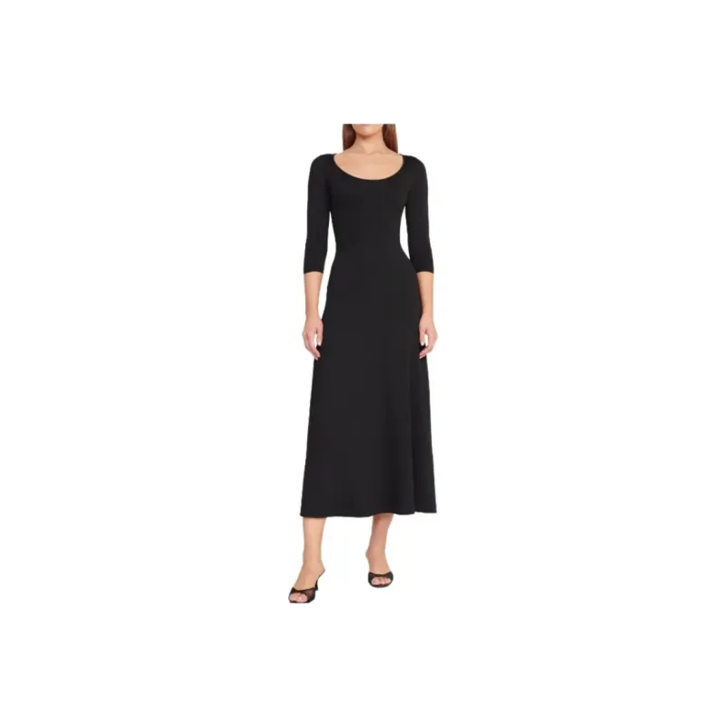 Staud Long Sleeved Dress Women's Black-0