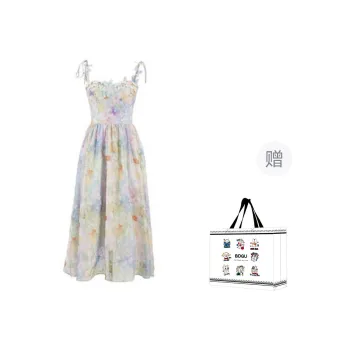 BDGU Slip Dress Women's Oil Paintings Girlish