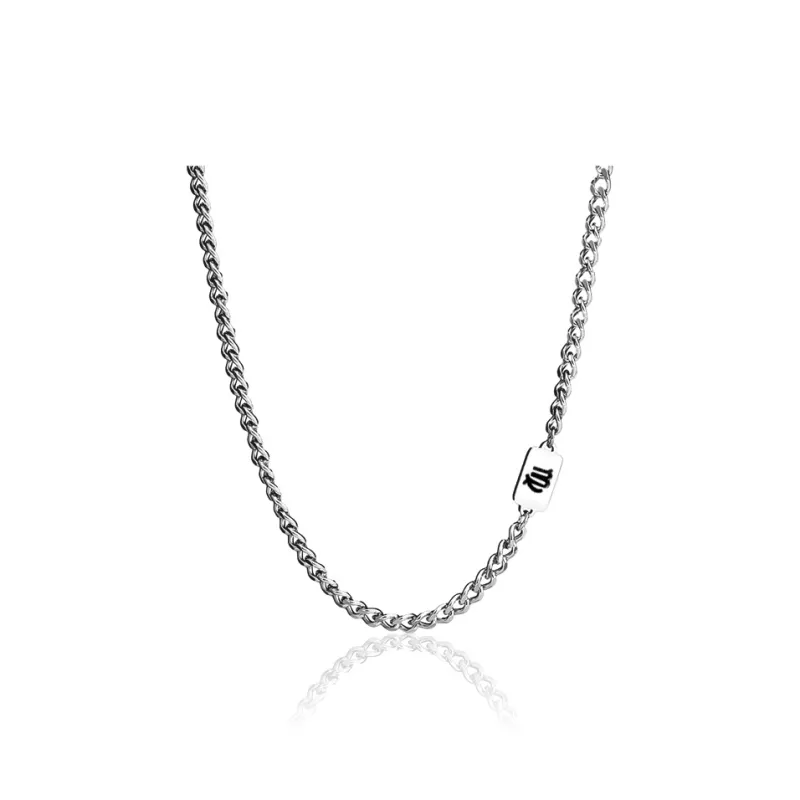 FOREVER MELODY Titanium Steel Necklaces Men's-49