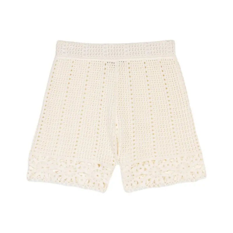 Maje Crochet knit Shorts-0