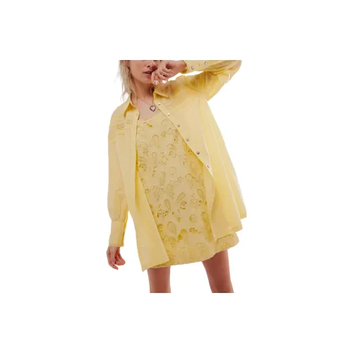 FREE PEOPLE Paolo Set Skirt Set Women's Mellow Yellow