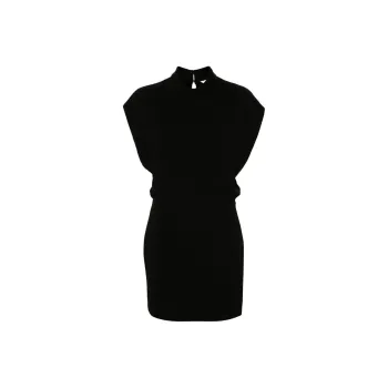 MaxMara Mockneck Sleeveless Dress
