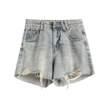 WOWI Denim Shorts Women's Yellow Mud