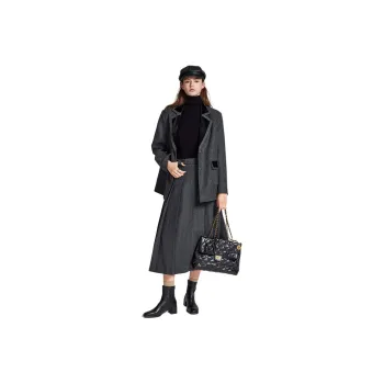 Liedu Casual Long Skirt Women's Charcoal Gray