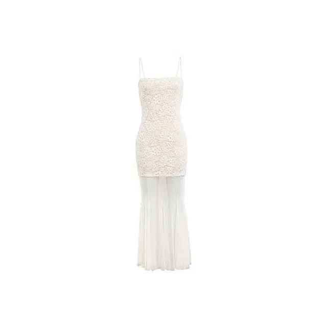 Udon House Slip Dress Women's White-0