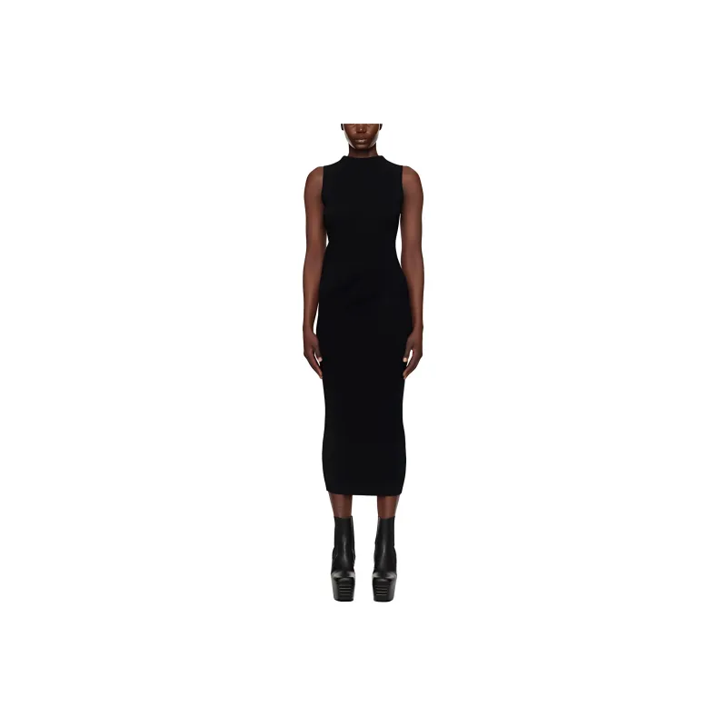 RICK OWENS/RO Sleeveless Dress Women's Black-0