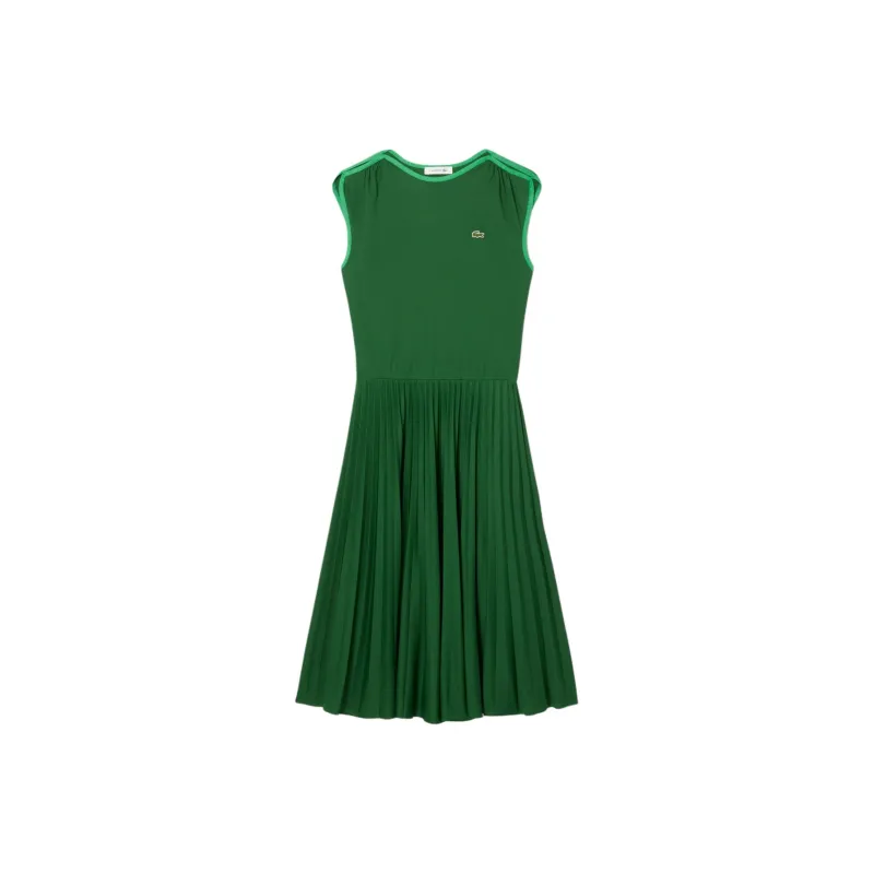 LACOSTE Sleeveless Pleated Dress-0