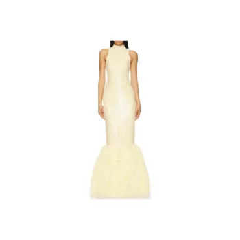 Rotate Sleeveless Dress Women's Light Yellow