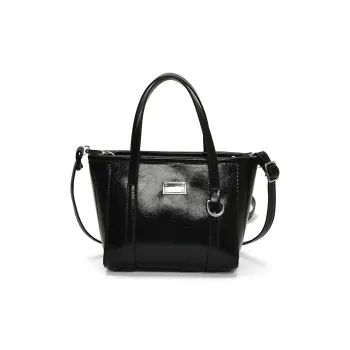 Yalu PU Shoulder Bag, Crossbody Bag, Handbag Unisex Black/Blue/Pink/White