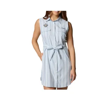 Columbia PFG Sun Drifter Sleeveless Dress Women's Blue Stripes