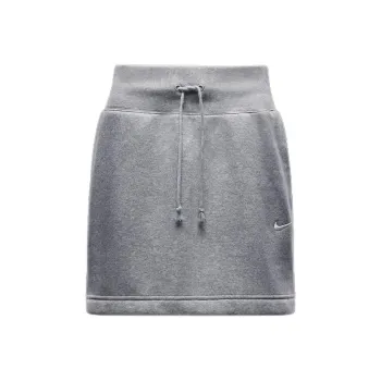 Nike Logo Embroidered Fleece Mini Skirt