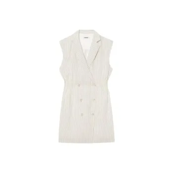 Sandro Sleeveless Dress Women's Ecru