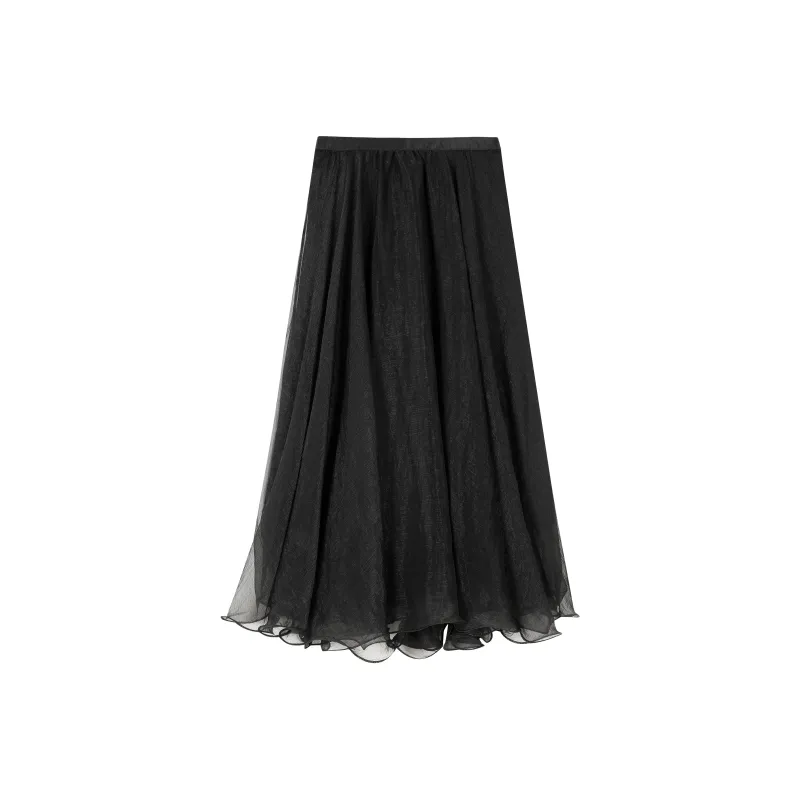 EIDOLON GRAIN Casual Long Skirts Women's Black-0