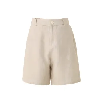 YALIDA Casual Shorts Women's Beige