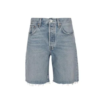 AGOLDE Ira Mid Rise Raw Cut Shorts
