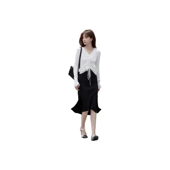 Mt Casual Long Skirts Women's Black