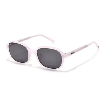 Fakeme Plate Frame Rectangular Sunglasses Unisex Pink