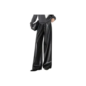 【dme】 Leather Pants Women's Black