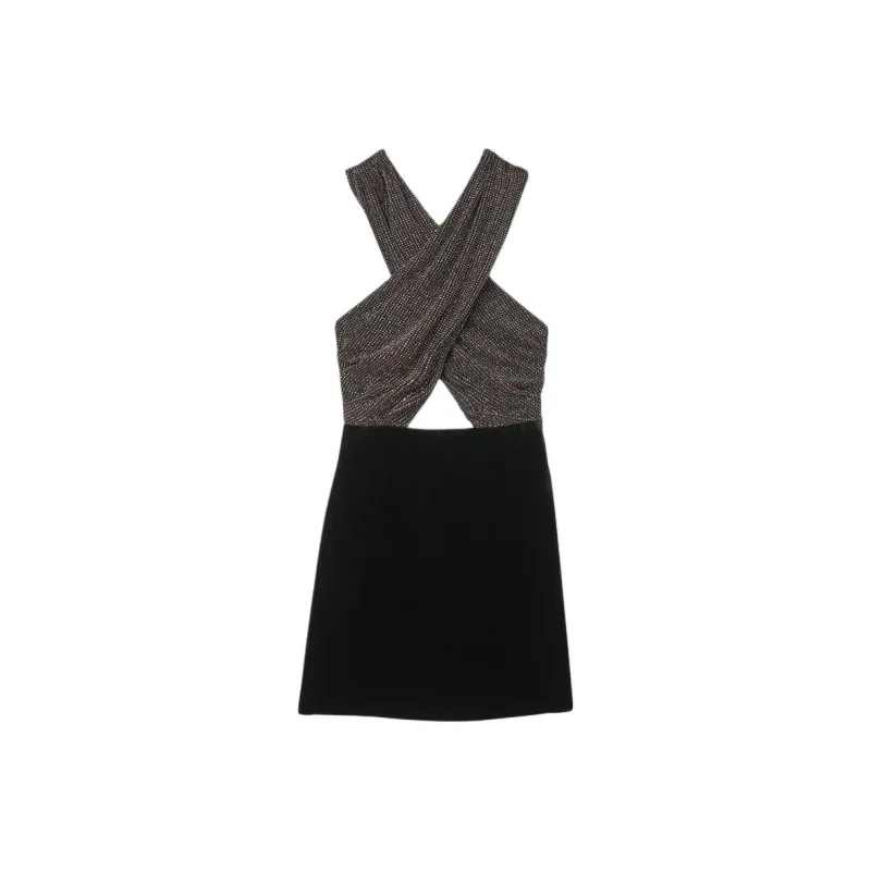 Sandro Sleeveless Dress Women's Black-0