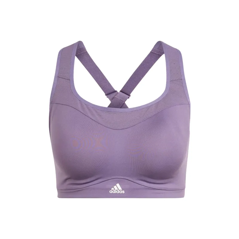 Adidas AEROREADY Tlrd Impact High-Support Bra Sports Underwear Women's Purple-0
