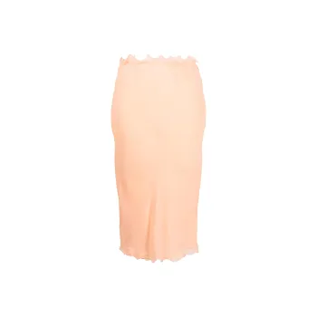 FENDI Casual Long Skirts Women's Nude Pink