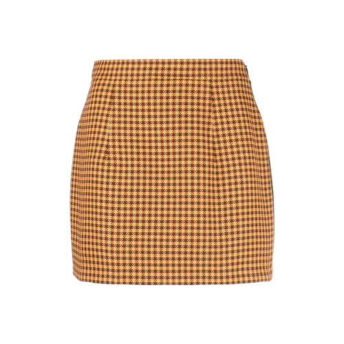 MARNI Houndstooth Mini Skirt 'Burgundy'