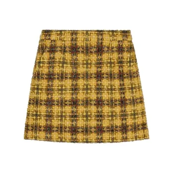XII BASKET Casual Short Skirts Women's Honey Yellow