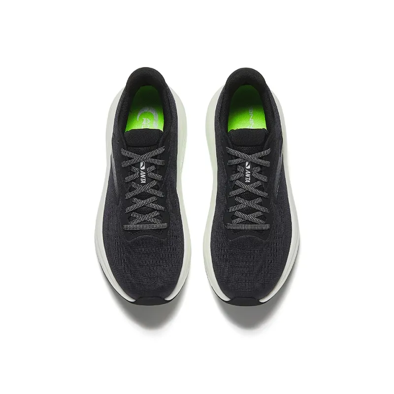 Anta Shock Absorbers Rebound Low Top Casual Running Shoes Men's Basic Black-2