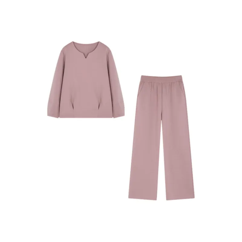Mo Han Yi Mei Casual Suit Women's Pink-0