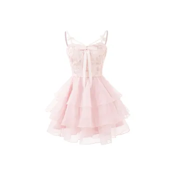 PLAY BUSH Slip Dress Women's Pink