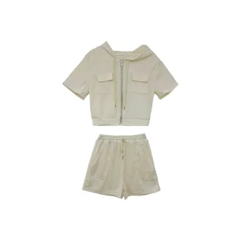 Icicofficial Casual Suit Women's Apricot