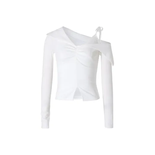 NOT YOUR ROSE FW24 Bunny Top Set Casual Suit Women's Ivory/Ivory